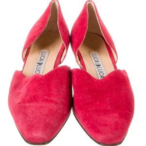 LUCA LUCA Suede D'Orsay Pumps